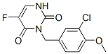 CAS#: 102613-23-0， 3-[(3-Chloro-4-Methoxyphenyl)Methyl]-5-Fluoro-1H-Pyrimidine-2,4-Dione