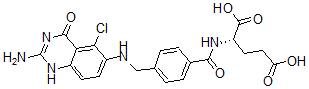CAS#: 102743-78-2， (2S)-2-[[4-[[(2-Amino-5-Chloro-4-Oxo-1H-Quinazolin-6-Yl)Amino]Methyl]Benzoyl]Amino]Pentanedioic Acid