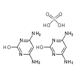 CAS 登录号：102783-19-7， 4,6-二氨基-2(1H)-嘧啶酮硫酸盐(2:1)