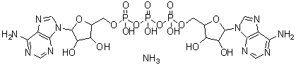 structure of CAS# 102783-40-4, Diadenosine Triphosphate Ammonium Salt;A(5′)P3(5′)A;diadenosine triphosphate;P<sup>1</sup>,P<sup>3</sup>-Di(adeno<wbr>sine-5') <wbr>triphosph<wbr>ate ammon<wbr>ium salt