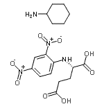 CAS 登录号：102783-75-5， N-(2,4-二硝基苯基)-L-谷氨酸-环己胺(1:1)