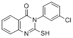 structure of CAS# 1028-38-2, 3-(3-Chlorophenyl)-2,3-Dihydro-2-Thioxo-4(1H)-Quinazolinone;3-(3-Chlorophenyl)-2-Thioxo-1H-Quinazolin-4-One;Zinc00210307;Zinc00087551