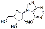 CAS 登录号：10280-01-0， 7-[(2R,3R,4S,5R)-3,4-二羟基-5-(羟基甲基)四氢呋喃-2-基]-3H-嘌呤-6-酮