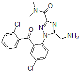 CAS#: 102821-00-1， 5-(Aminomethyl)-1-[4-Chloro-2-(2-Chlorobenzoyl)Phenyl]-N,N-Dimethyl-1,2,4-Triazole-3-Carboxamide