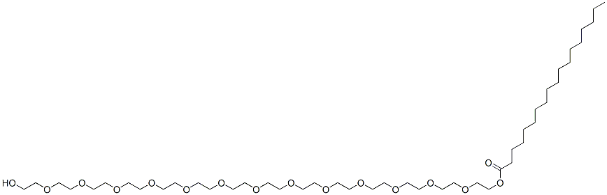 CAS#: 10289-94-8， 41-Hydroxy-3,6,9,12,15,18,21,24,27,30,33,36,39-tridecaoxahentetracontyl stearate