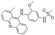 CAS#: 102941-25-3， N-[3-Methoxy-4-[(1-Methylacridin-9-Yl)Amino]Phenyl]Methanesulfonamide