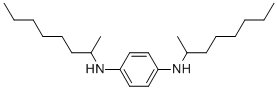 structure of CAS# 103-96-8, N1,N4-Bis(1-Methylheptyl)-1,4-Benzenediamine;N,N'-Bis(1-Methylheptyl)Benzene-1,4-Diamine;1-Methylheptyl-[4-(1-Methylheptylamino)Phenyl]Amine;P-Phenylenediamine, N,N'-Bis(1-Methylheptyl)- (8Ci)