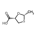CAS#: 103004-14-4， (2S,5S)-2-Methyl-1,3-Oxathiolane-5-Carboxylic Acid