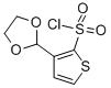structure of CAS# 103011-38-7, 3-(1,3-Dioxolan-2-Yl)-2-Thiophenesulfonylchloride;3-(1,3-Dioxolan-2-Yl)Thiophene-2-Sulphonyl Chloride 97%;3-(1,3-DIOXOLAN-2-YL)THIOPHENE-2-SULPHONYL CHLORIDE;3-(1,3-DIOXOLAN-2-YL)THIOPHENE-2-SULFONYL CHLORIDE