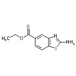 structure of CAS# 103040-92-2, Ethyl 2-Amino-1,3-Benzothiazole-5-Carboxylate;2-Amino-benzothiazole-5-carboxylic acid ethyl ester;ethyl 2-amino-1,3-benzothiazole-5-carboxylate;ethyl 2-aminobenzo[d]thiazole-5-carboxylate