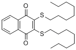 结构式 CAS# 103049-97-4, 2,3-二(辛基硫代)-1,4-萘二酮