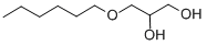 structure of CAS# 10305-38-1, 2-Hexoxypropane-1,3-Diol;1,2-Propanediol, 3-Hexyloxy-;3-Hexyloxy-1,2-Propanediol;Brn 1901988