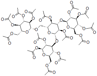 CAS#: 103078-28-0， [(2R,3R,4S,5R,6S)-5-Acetyloxy-6-[(2S,3R,4S,5R,6R)-2,3,5-Triacetyloxy-6-(Acetyloxymethyl)Oxan-4-Yl]Oxy-4-[(2S,3R,4S,5R,6R)-3,4,5-Triacetyloxy-6-(Acetyloxymethyl)Oxan-2-Yl]Oxy-2-[[(2S,3R,4S,5R,6R)-3,4,5-Triacetyloxy-6-(Acetyloxymethyl)Oxan-2-Yl]Oxymethyl]Oxan-3-Yl] Acetate