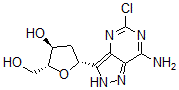CAS#: 103090-53-5， (2R,3S,5R)-5-(7-Amino-5-Chloro-2H-Pyrazolo[5,4-e]Pyrimidin-3-Yl)-2-(Hydroxymethyl)Oxolan-3-Ol