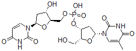 CAS 登录号:10318-59-9, 胸苷酰-(3'-5')脱氧尿苷