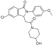 CAS#: 103255-64-7， 5-Chloro-3-[2-(4-Hydroxypiperidin-1-Yl)-2-Oxoethyl]-2-(4-Methoxyphenyl)-3H-Isoindol-1-One