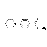 结构式 CAS# 10338-58-6, 甲基4-(1-哌啶基)苯甲酸酯