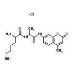 structure of CAS# 103404-62-2, Lysyl-N-(4-Methyl-2-Oxo-2H-Chromen-7-Yl)Alaninamide Hydrochloride (1:1);L-Lysyl-L-alanine 7-amido-4-methylcoumarin dihydrochloride;Lys-Ala-7-amido-4-methylcoumarin dihydrochloride;L8139_SIGMA