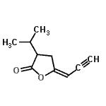 CAS#: 103437-65-6， (5E)-3-Isopropyl-5-(2-Propyn-1-Ylidene)Dihydro-2(3H)-Furanone