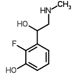 CAS#: 103439-04-9， 2-Fluoro-3-[1-Hydroxy-2-(Methylamino)Ethyl]Phenol