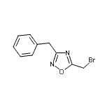structure of CAS# 103499-21-4, 3-Benzyl-5-(Bromomethyl)-1,2,4-Oxadiazole;3-Benzyl-5-(bromomethyl)-1,2,4-oxadiazole;5-(bromomethyl)-3-benzyl-1,2,4-oxadiazole;MFCD11100128