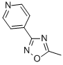 structure of CAS# 10350-70-6, 4-(5-Methyl-1,2,4-Oxadiazol-3-Yl)Pyridine;Stk325024;Zinc06667086;Gl-0089