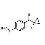 CAS#: 103543-85-7， (1-Fluorocyclopropyl)(4-Methoxyphenyl)Methanone