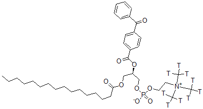 CAS#: 103583-11-5， [(2R)-2-[4-(Benzoyl)Benzoyl]Oxy-3-Hexadecanoyloxypropyl] 2-[Tris(Tritritiomethyl)Azaniumyl]Ethyl Phosphate