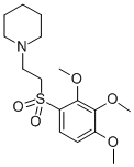 CAS#: 103595-58-0， 1-[2-(2,3,4-Trimethoxyphenyl)Sulfonylethyl]Piperidine