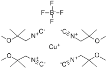 structure of CAS# 103694-84-4, Tetrakis[1-(Isocyano)-2- Methoxy-2-Methylpropane]-Copper Tetrafluoroborate;Tetrakis (2-Methoxyisobutylisonitrile) Copper (I) Tetrafluoroborate, 98 %;TETRAKIS (2-METHOXY ISOBUTYL ISONITRILE) COPPER (I) TETRAFLUORBORATE;TETRAKIS (2-METHOXYISOBUTYLISONITRILE) COPPER (I) TETRAFLUOROBORATE