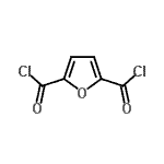 structure of CAS# 10375-34-5, 2,5-Furandicarbonyl Dichloride;2,5-Furandicarbonyldichloride;furan-2,5-dicarbonyl dichloride