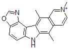 CAS#: 103769-63-7， 7,10,12-Trimethyl-6H-Oxazolo[4,5-g]pyrido[4,3-b]carbazolium