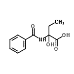 CAS#: 103797-20-2， 2-(Benzoylamino)-2-Hydroxybutanoic Acid