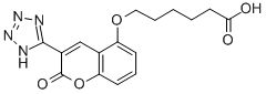 CAS#: 103876-54-6， 6-[2-Oxo-3-(2H-Tetrazol-5-Yl)Chromen-5-Yl]Oxyhexanoic Acid