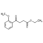 structure of CAS# 103897-42-3, Ethyl 4-(2-Methoxyphenyl)-4-Oxobutanoate;ethyl 4-(2-methoxyphenyl)-4-oxobutyrate