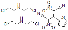 CAS#: 103938-84-7， 2-Chloro-N-(2-Chloroethyl)Ethanamine, 2,4-Dinitro-3-Thiophen-2-Ylpentanedinitrile
