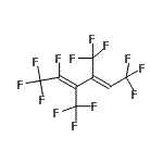 structure of CAS# 104047-06-5, (2E,4Z)-1,1,1,2,6,6,6-Heptafluoro-3,4-Bis(Trifluoromethyl)-2,4-Hexadiene;(2E,4Z)-1<wbr>,1,1,2,6,<wbr>6,6-hepta<wbr>fluoro-3,<wbr>4-bis(tri<wbr>fluoromet<wbr>hyl)hexa-<wbr>2,4-diene;5H-Perfluoro-3,4-bis(trifluoromethyl)hexa-2,4-diene;5H-Perfluoro-3,4-bis(trifluoromethyl)-hexa-2,4-diene