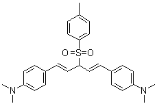 CAS#: 104080-17-3， 4,4'-{(1E,4E)-3-[(4-Methylphenyl)Sulfonyl]-1,4-Pentadiene-1,5-Diyl}Bis(N,N-Dimethylaniline)