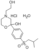 CAS#: 104100-25-6， 4-(2-Hydroxyethyl)-2-[4-(2-Methylpropylsulfonyl)Phenyl]Morpholin-2-Ol Hydrate Hydrochloride