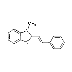 CAS#: 104169-10-0， 3-Methyl-2-[(E)-2-Phenylvinyl]-2,3-Dihydro-1,3-Benzothiazole