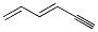 CAS#: 10420-90-3， 1,3-Hexadien-5-Yne.