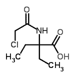 CAS#: 104234-94-8， 2-[(Chloroacetyl)Amino]-2-Ethylbutanoic Acid