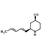 CAS#: 104259-19-0， (2R,4S)-2-[(1E,3E)-1,3-Pentadien-1-Yl]-4-Piperidinol