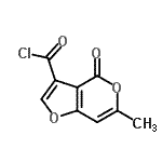 CAS#: 104270-66-8， 6-Methyl-4-Oxo-4H-Furo[3,2-c]Pyran-3-Carbonyl Chloride