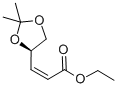structure of CAS# 104321-63-3, (2Z)-3-[(4R)-2,2-Dimethyl-1,3-Dioxolan-4-Yl]-2-Propenoic Acid Ethyl Ester