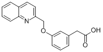 CAS#: 104325-55-5， 2-[3-(Quinolin-2-Ylmethoxy)Phenyl]Acetic Acid