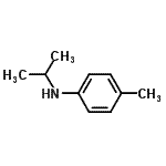 structure of CAS# 10436-75-6, N-Isopropyl-4-Methylaniline;4-Methyl-N-(propan-2-yl)aniline;Isopropyl-p-tolyl-amine;MFCD04038174