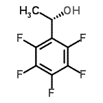 structure of CAS# 104371-20-2, (1S)-1-(Pentafluorophenyl)Ethanol;(S)-(−)-1-(Pentafluorophenyl)ethanol;(S)-(-)-Î±-Methyl-2,3,4,5,6-pentafluorobenzyl alcohol;(S)-(−)-α-Methyl-2,3,4,5,6-pentafluorobenzyl alcohol
