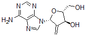 CAS 登录号:104409-41-8, (2R,3S,5R)-5-(6-氨基嘌呤-9-基)-2-(羟基甲基)-4-亚甲基四氢呋喃-3-醇