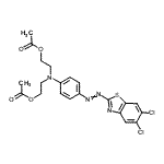 CAS#: 104495-87-6， ({4-[(5,6-Dichloro-1,3-Benzothiazol-2-Yl)Diazenyl]Phenyl}Imino)Di-2,1-Ethanediyl Diacetate